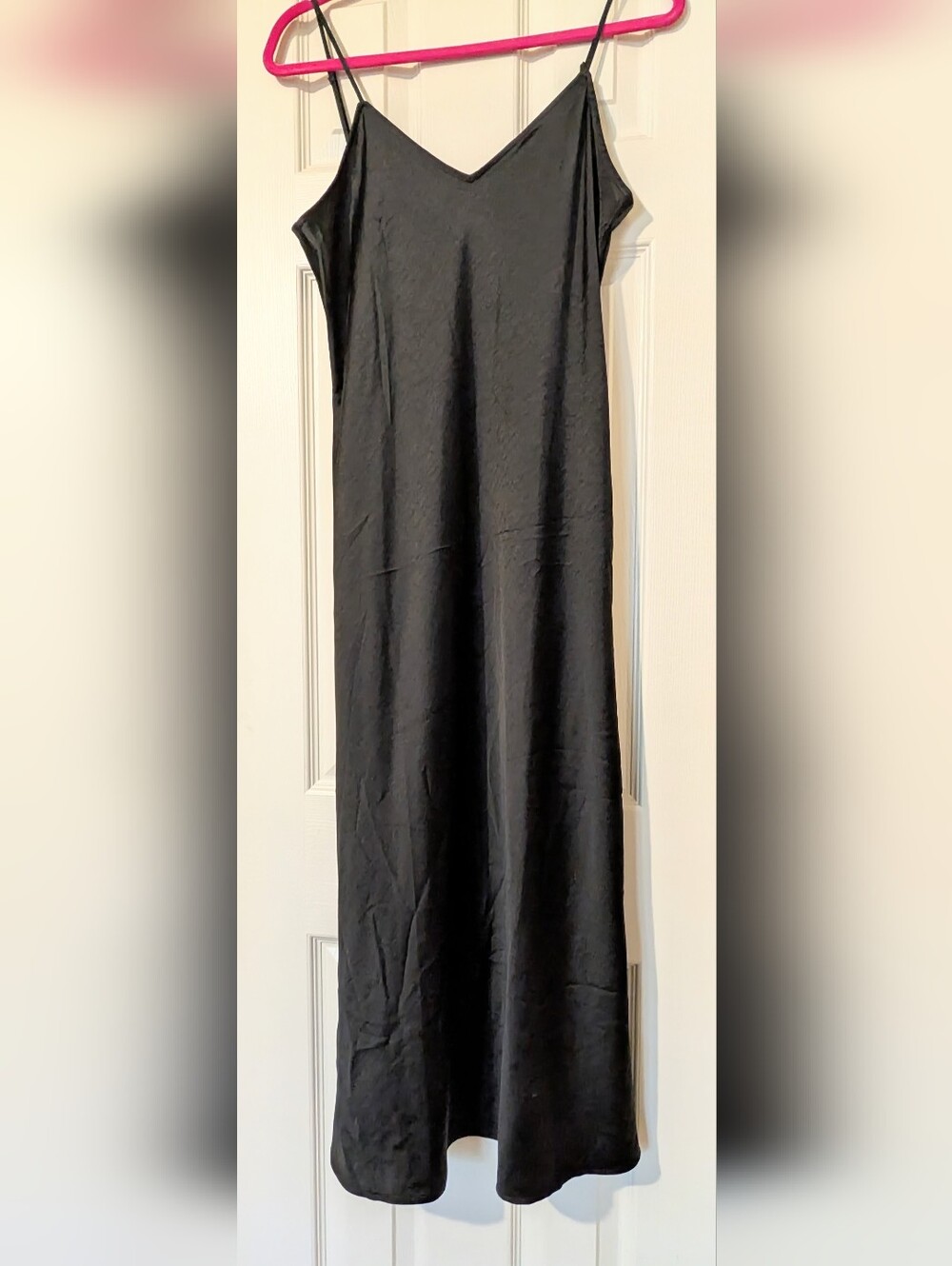 Gap Classic Black Slip Dress with Spaghetti Straps - M